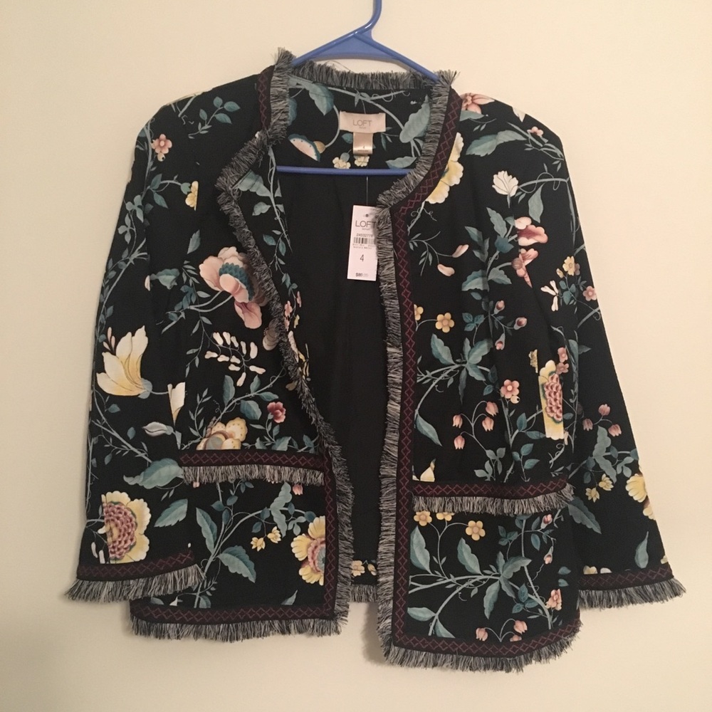 Loft outlet floral Blazer
